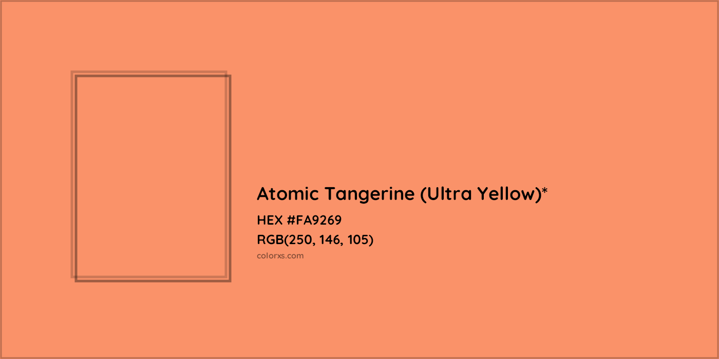 HEX #FA9269 Color Name, Color Code, Palettes, Similar Paints, Images