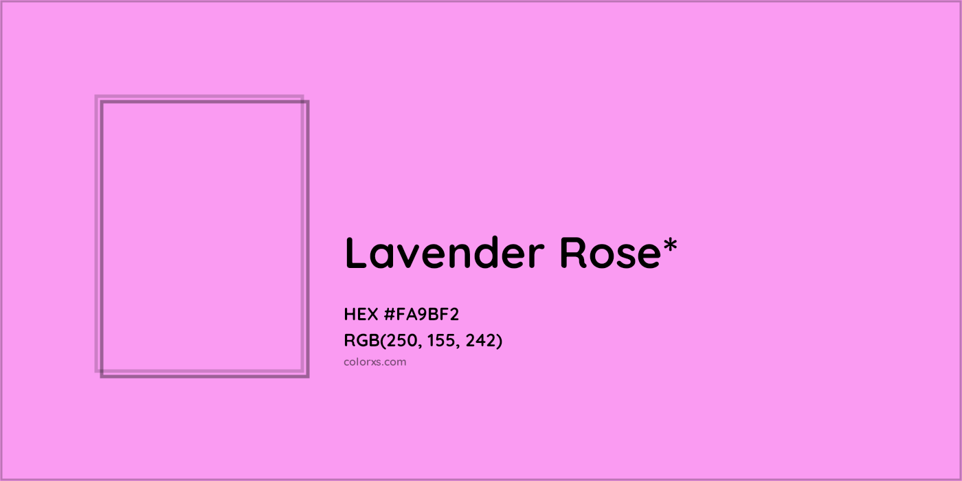 HEX #FA9BF2 Color Name, Color Code, Palettes, Similar Paints, Images