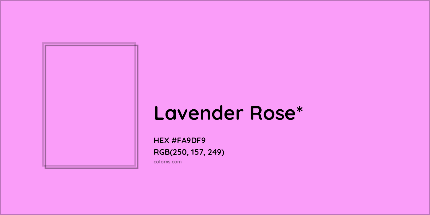 HEX #FA9DF9 Color Name, Color Code, Palettes, Similar Paints, Images