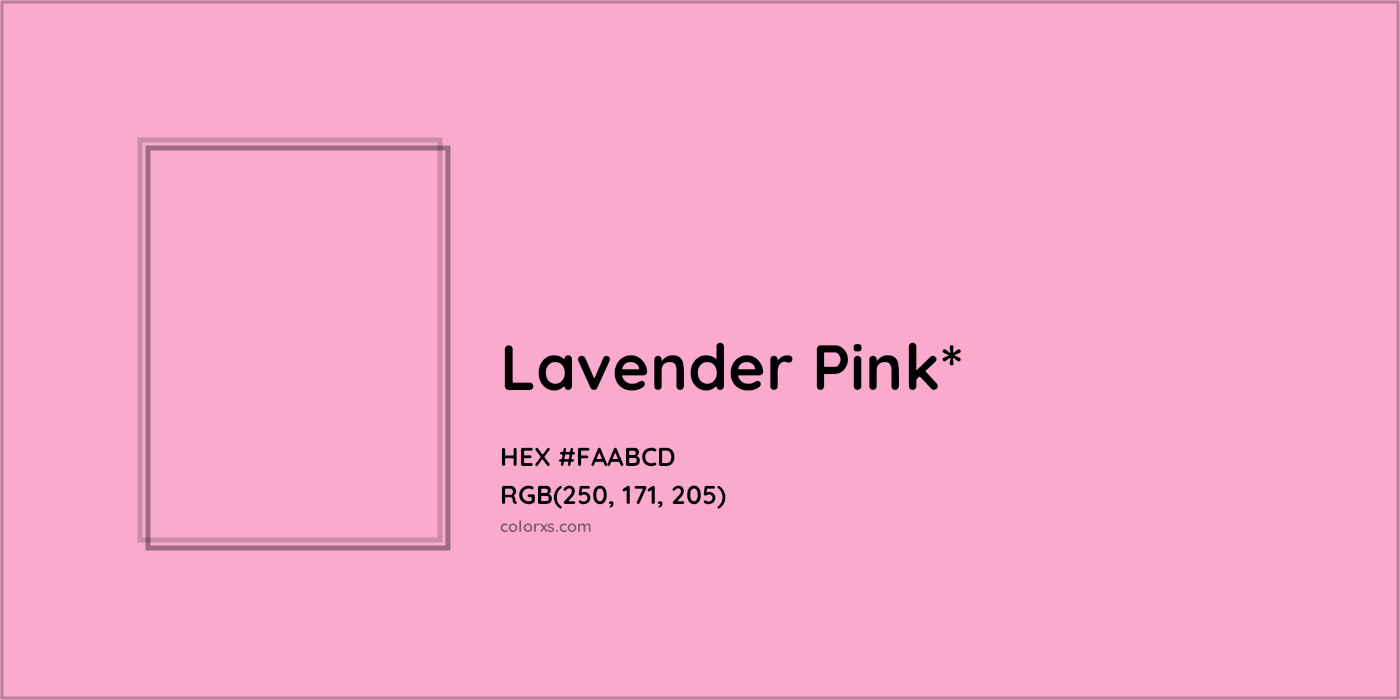 HEX #FAABCD Color Name, Color Code, Palettes, Similar Paints, Images
