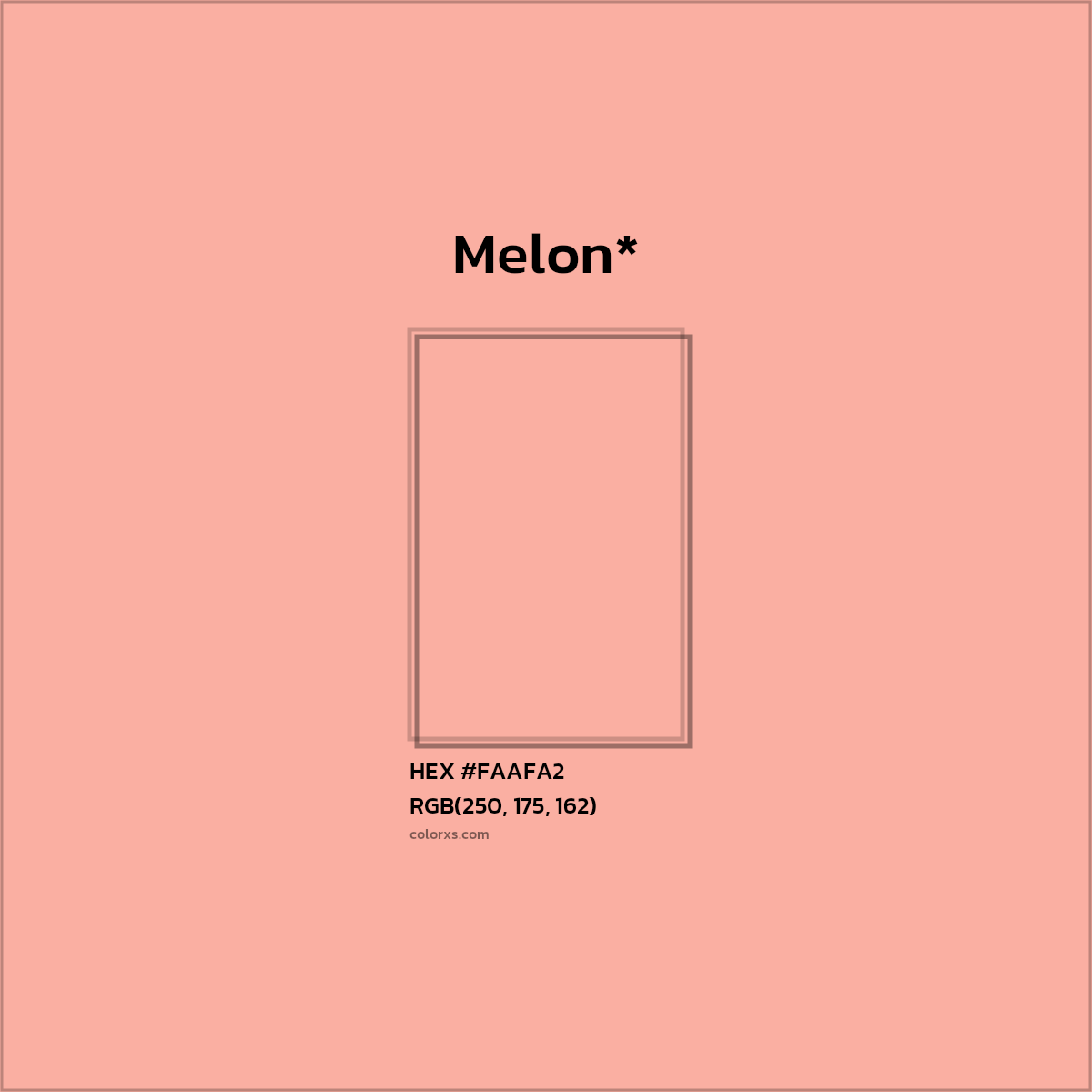HEX #FAAFA2 Color Name, Color Code, Palettes, Similar Paints, Images