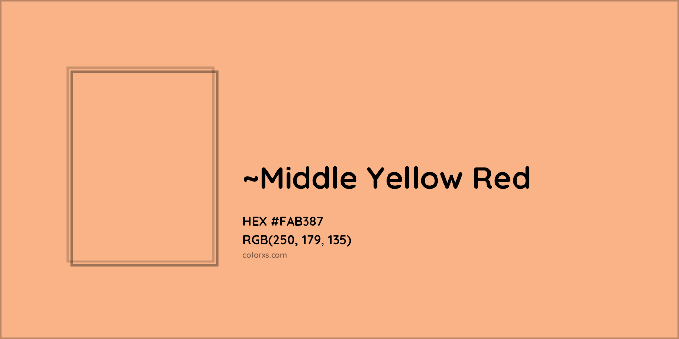HEX #FAB387 Color Name, Color Code, Palettes, Similar Paints, Images