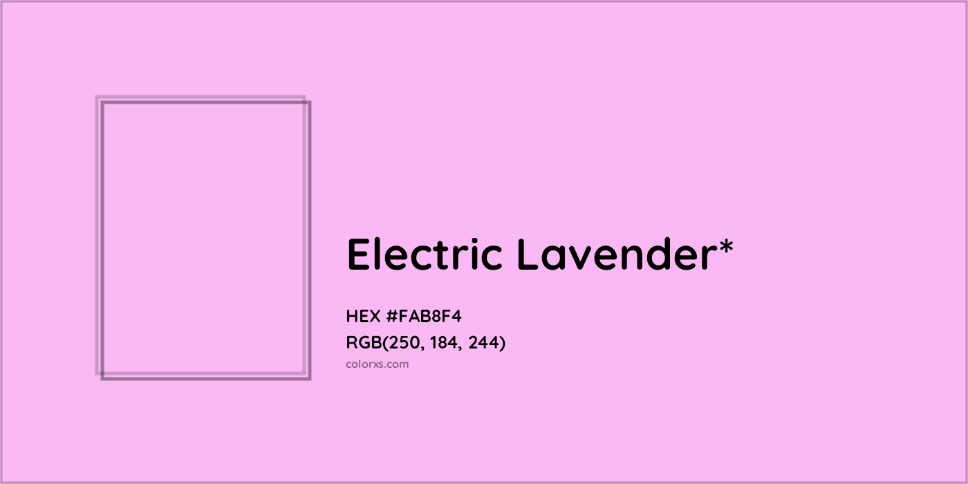 HEX #FAB8F4 Color Name, Color Code, Palettes, Similar Paints, Images
