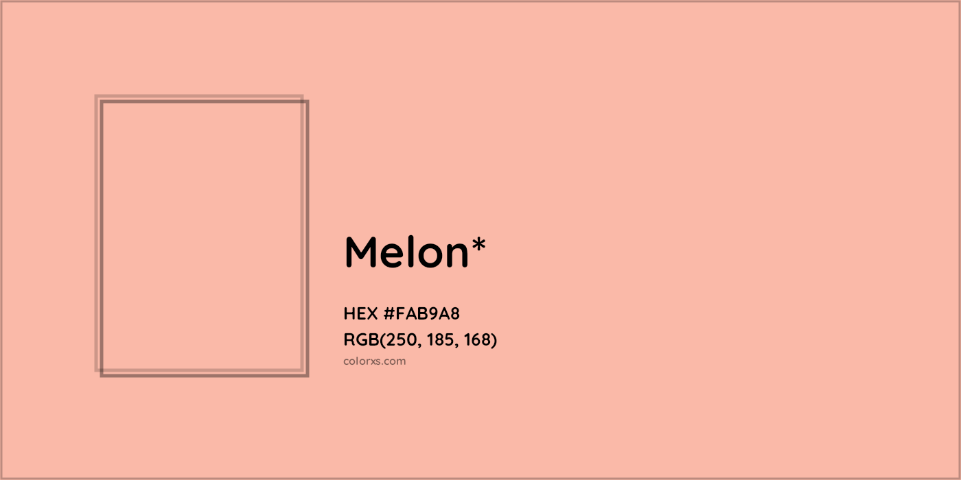 HEX #FAB9A8 Color Name, Color Code, Palettes, Similar Paints, Images