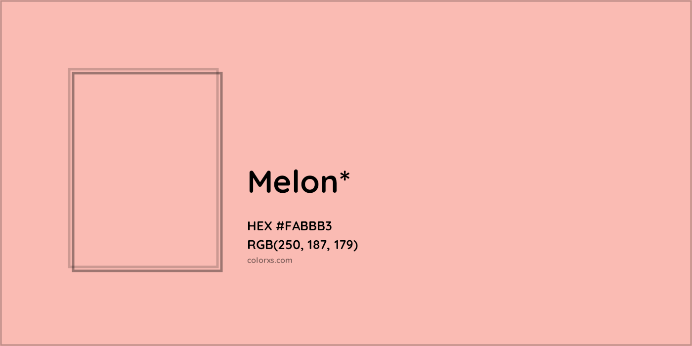 HEX #FABBB3 Color Name, Color Code, Palettes, Similar Paints, Images
