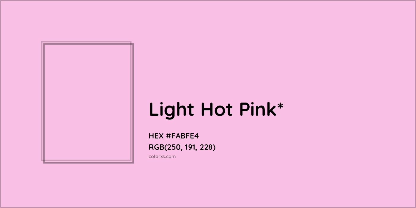 HEX #FABFE4 Color Name, Color Code, Palettes, Similar Paints, Images