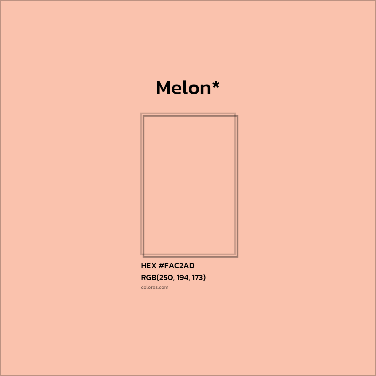 HEX #FAC2AD Color Name, Color Code, Palettes, Similar Paints, Images