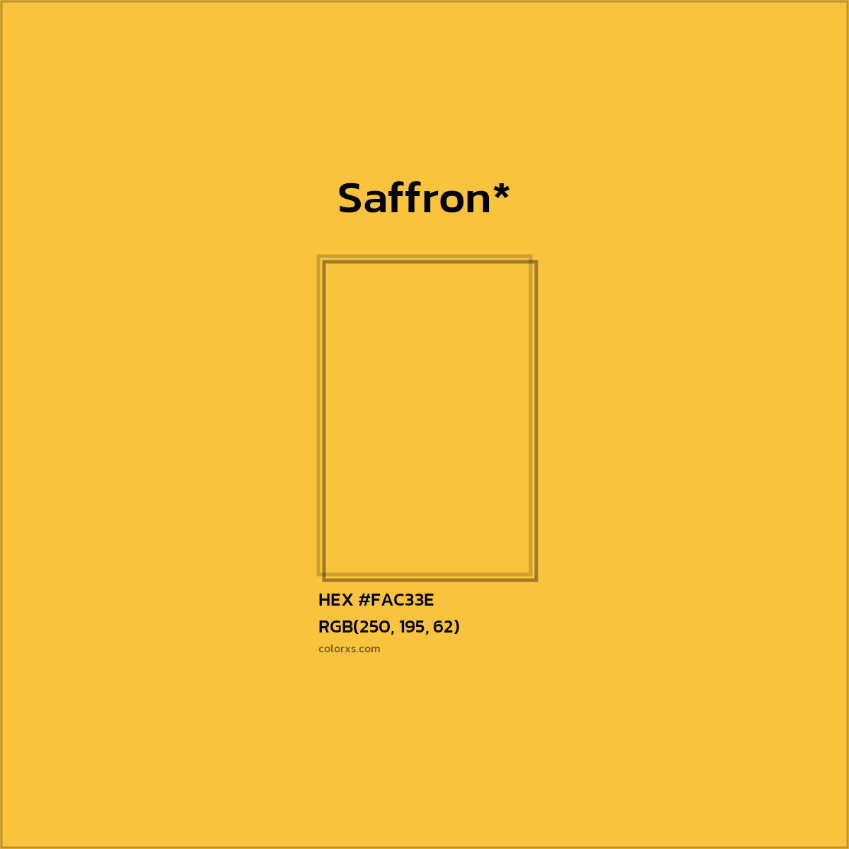 HEX #FAC33E Color Name, Color Code, Palettes, Similar Paints, Images