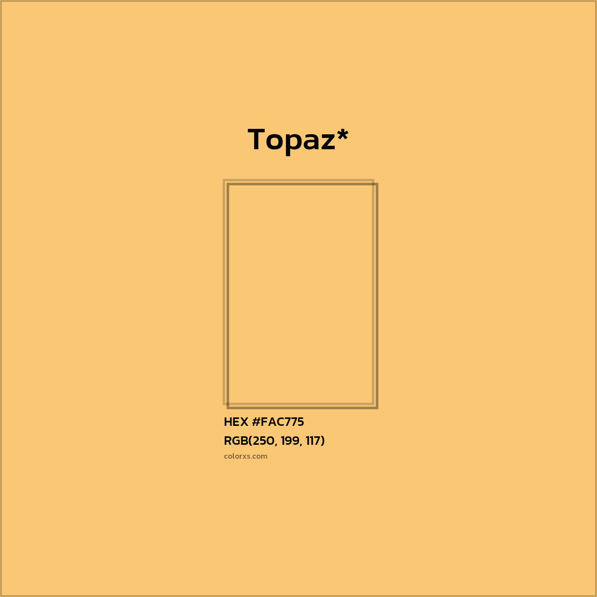 HEX #FAC775 Color Name, Color Code, Palettes, Similar Paints, Images