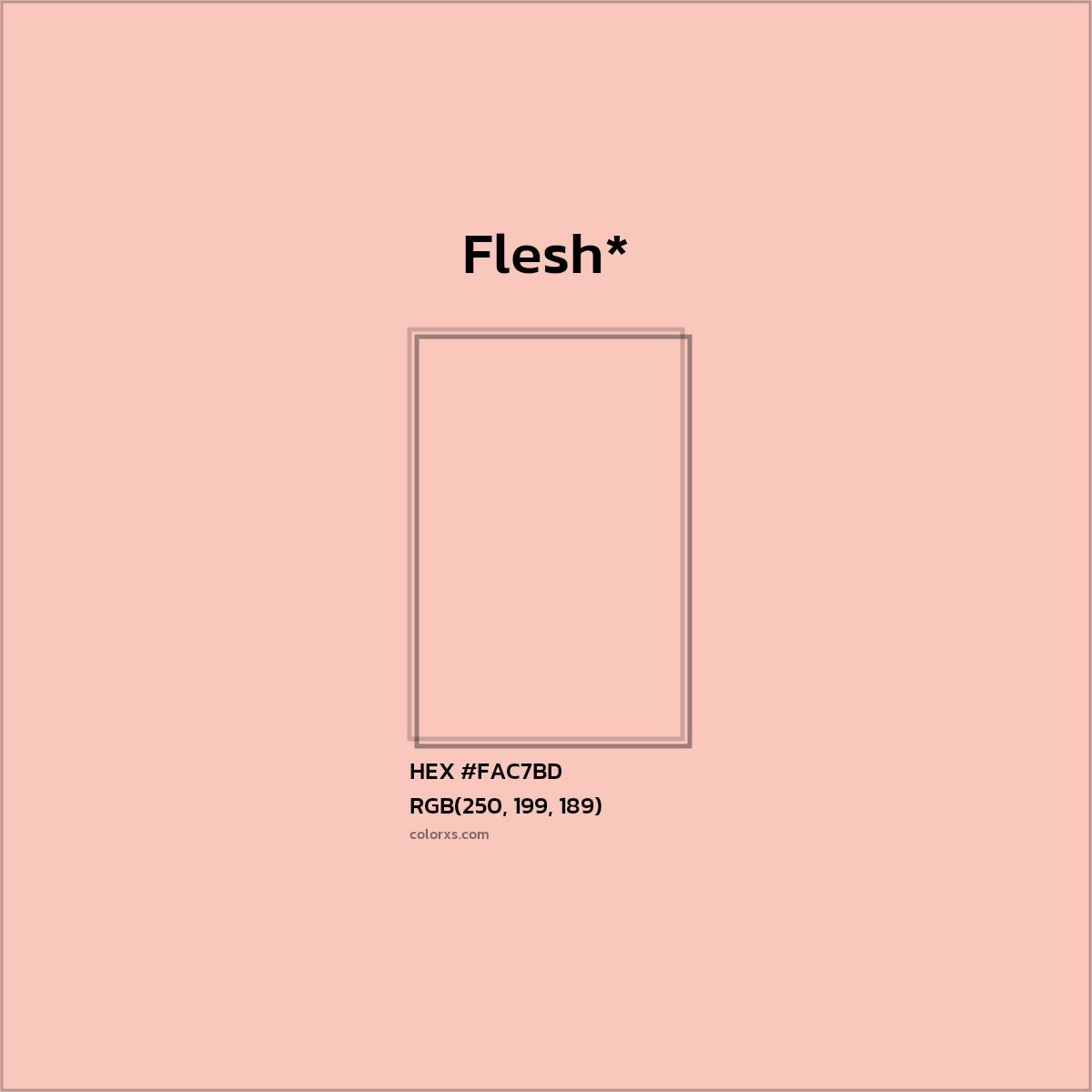 HEX #FAC7BD Color Name, Color Code, Palettes, Similar Paints, Images