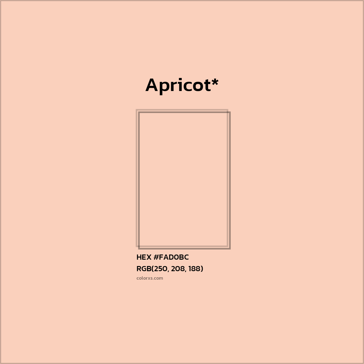 HEX #FAD0BC Color Name, Color Code, Palettes, Similar Paints, Images