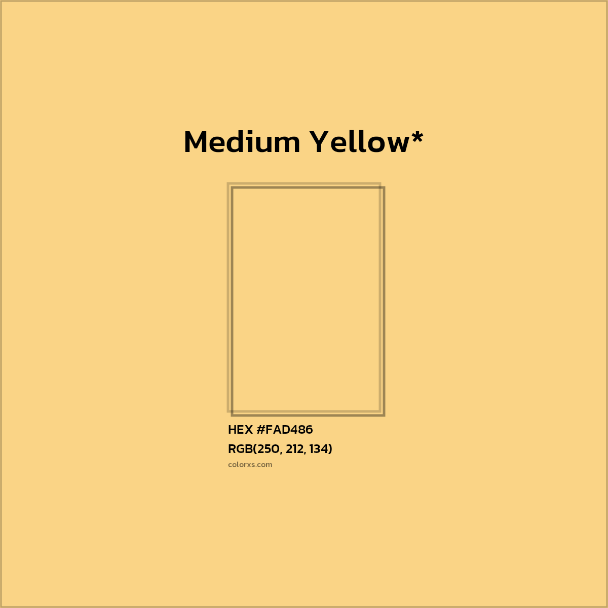 HEX #FAD486 Color Name, Color Code, Palettes, Similar Paints, Images