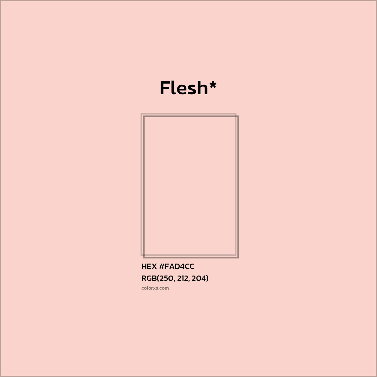 HEX #FAD4CC Color Name, Color Code, Palettes, Similar Paints, Images