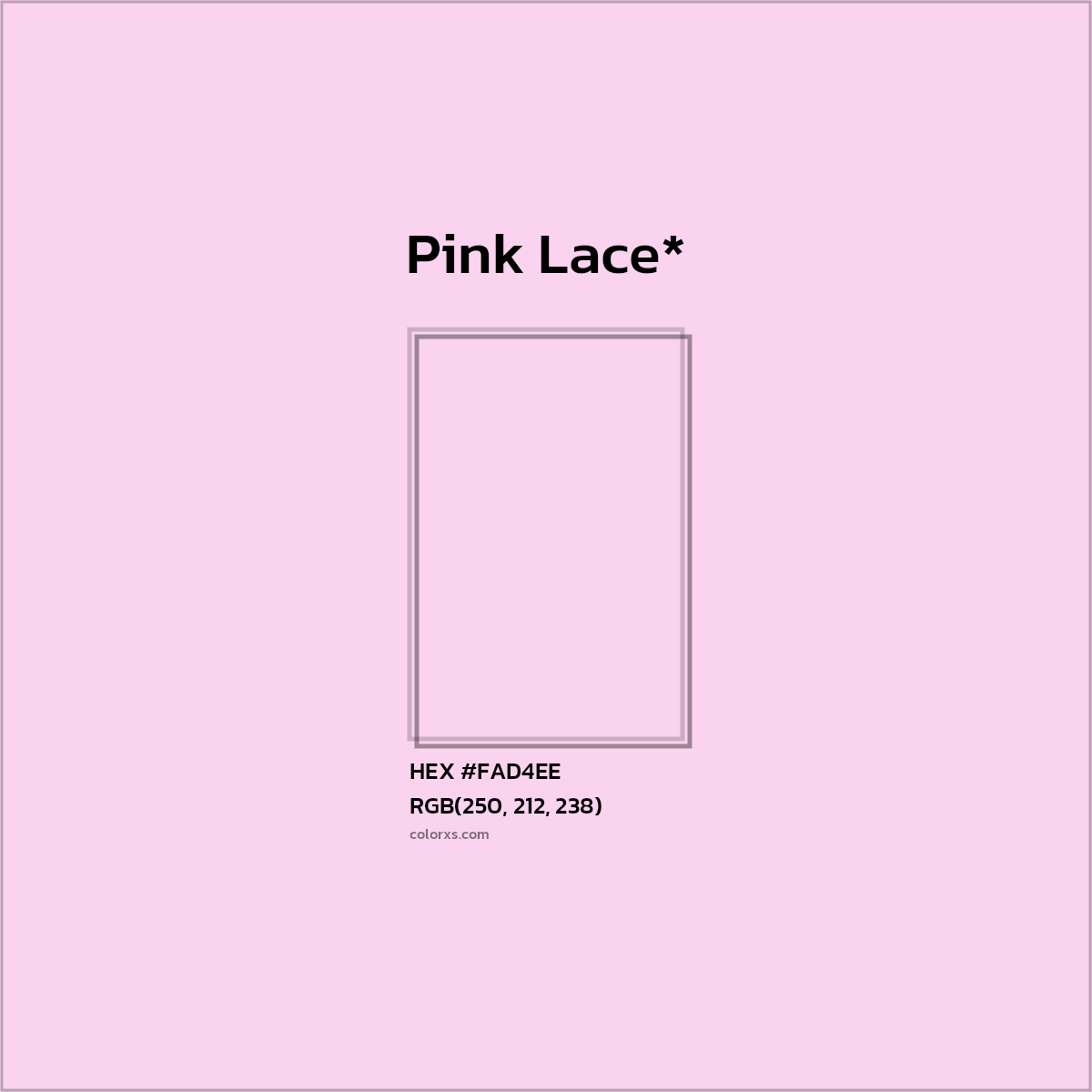 HEX #FAD4EE Color Name, Color Code, Palettes, Similar Paints, Images
