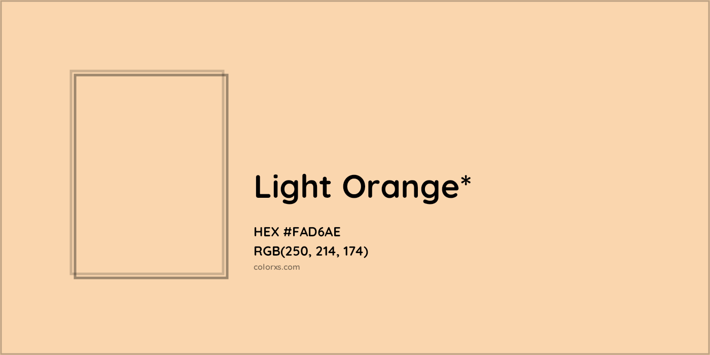 HEX #FAD6AE Color Name, Color Code, Palettes, Similar Paints, Images