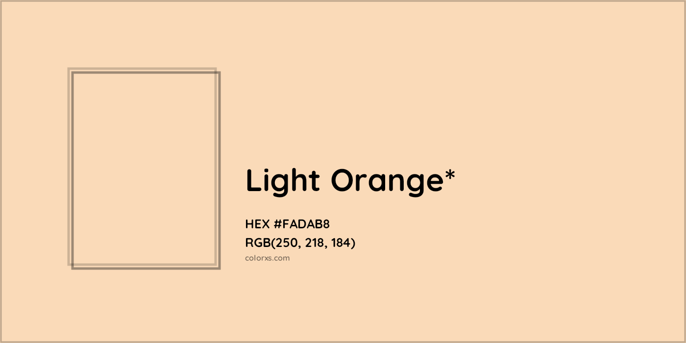 HEX #FADAB8 Color Name, Color Code, Palettes, Similar Paints, Images