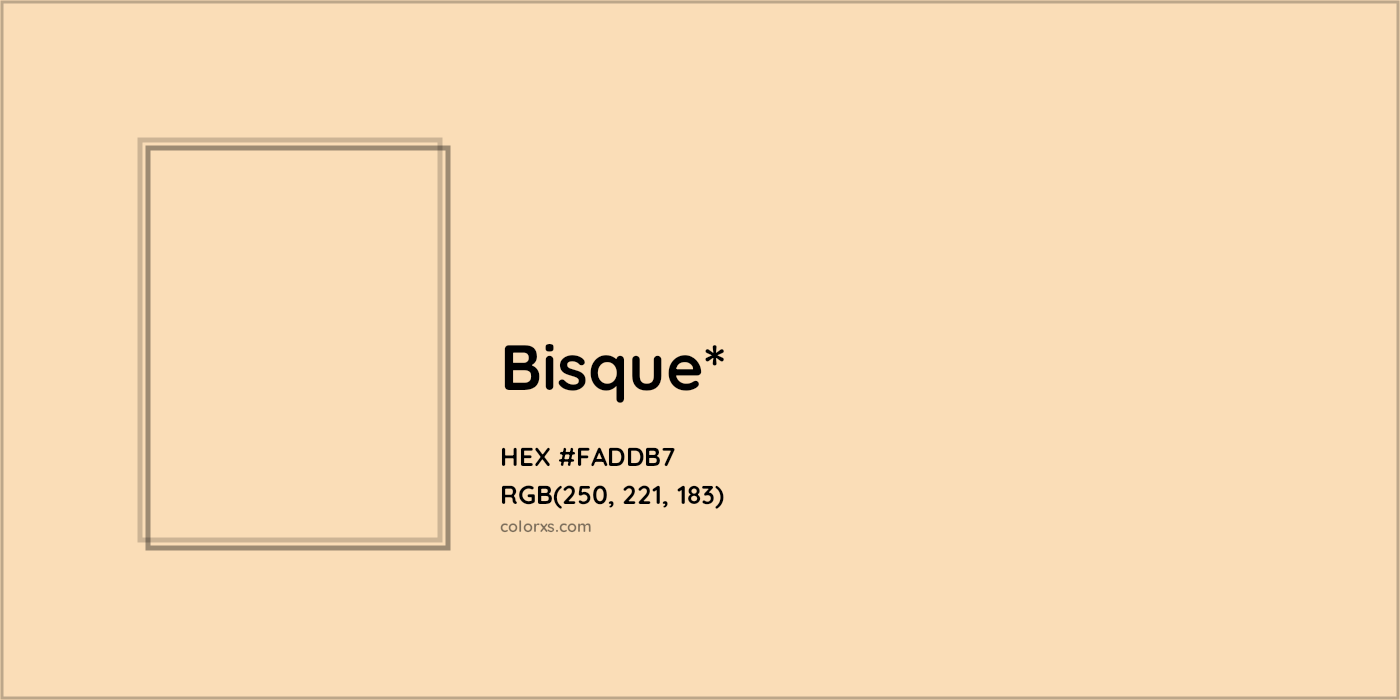 HEX #FADDB7 Color Name, Color Code, Palettes, Similar Paints, Images