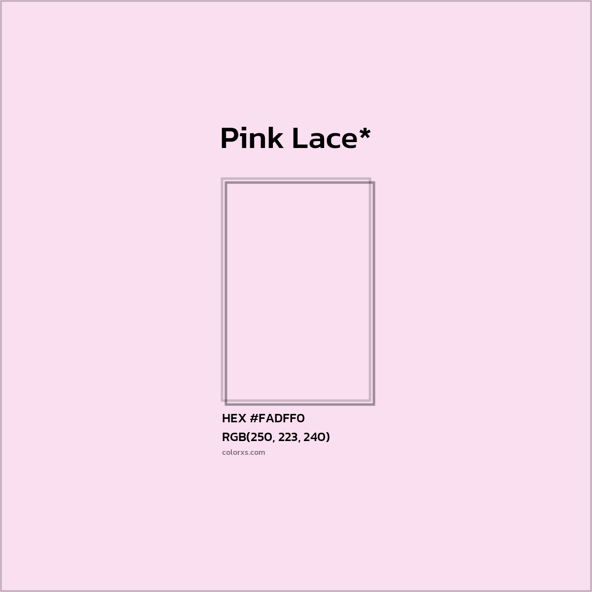 HEX #FADFF0 Color Name, Color Code, Palettes, Similar Paints, Images