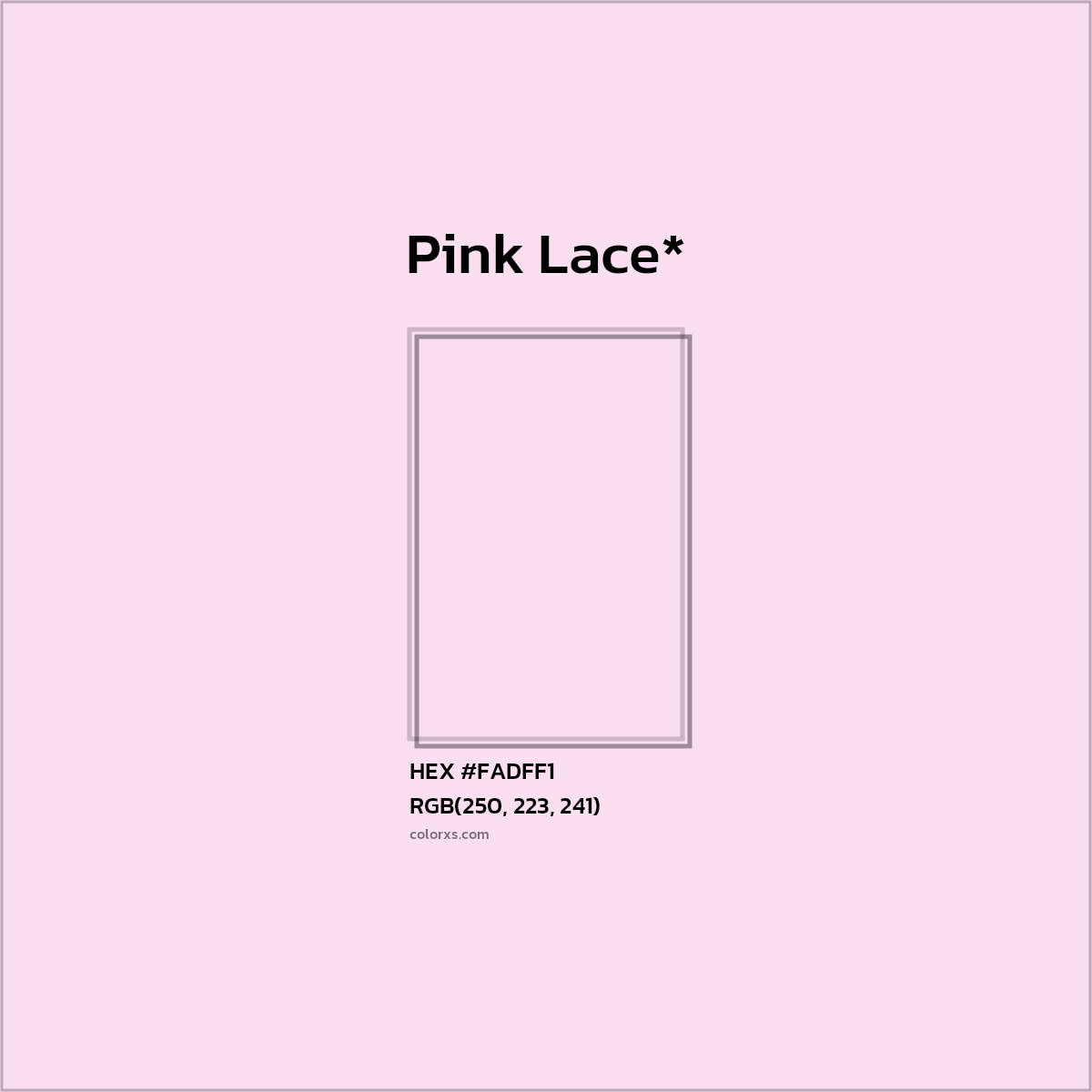 HEX #FADFF1 Color Name, Color Code, Palettes, Similar Paints, Images