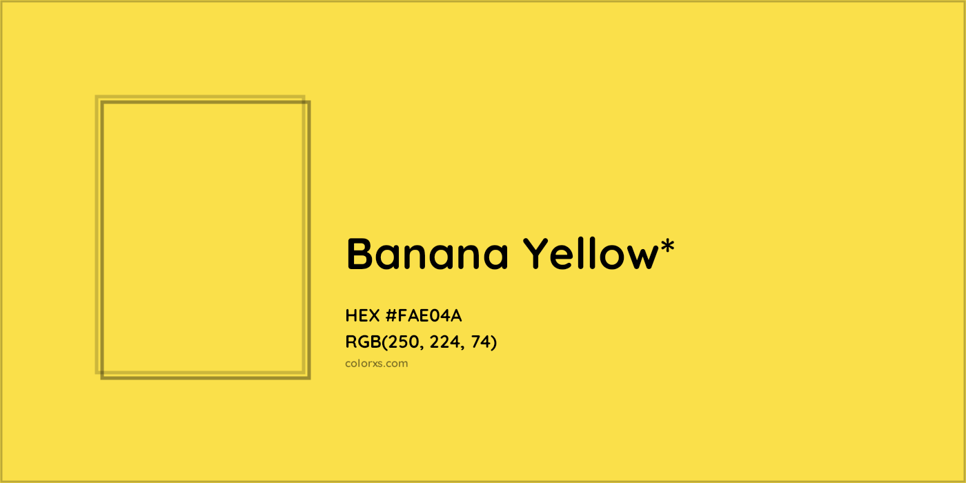 HEX #FAE04A Color Name, Color Code, Palettes, Similar Paints, Images