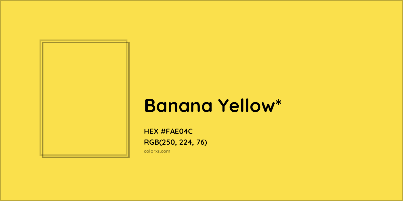HEX #FAE04C Color Name, Color Code, Palettes, Similar Paints, Images