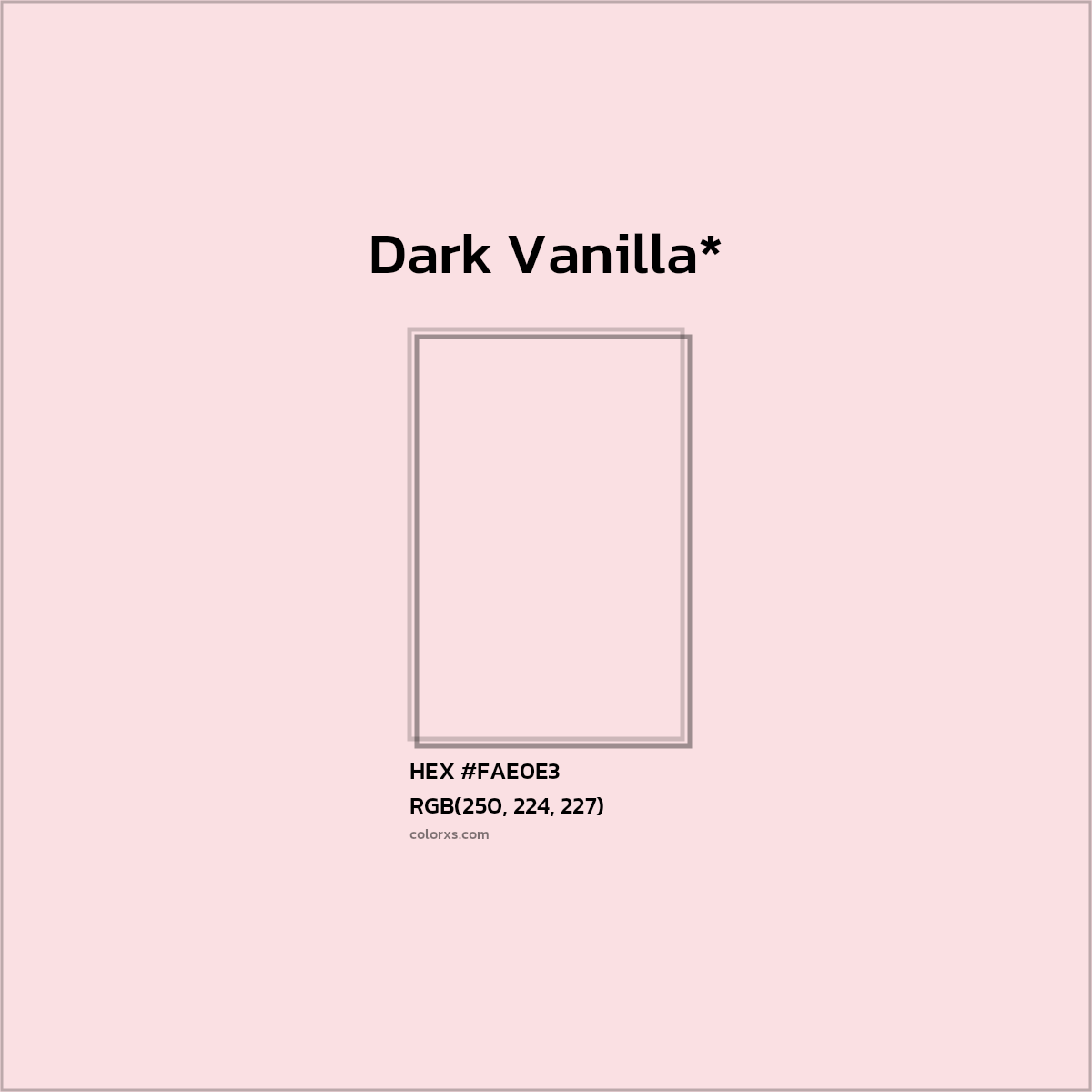 HEX #FAE0E3 Color Name, Color Code, Palettes, Similar Paints, Images