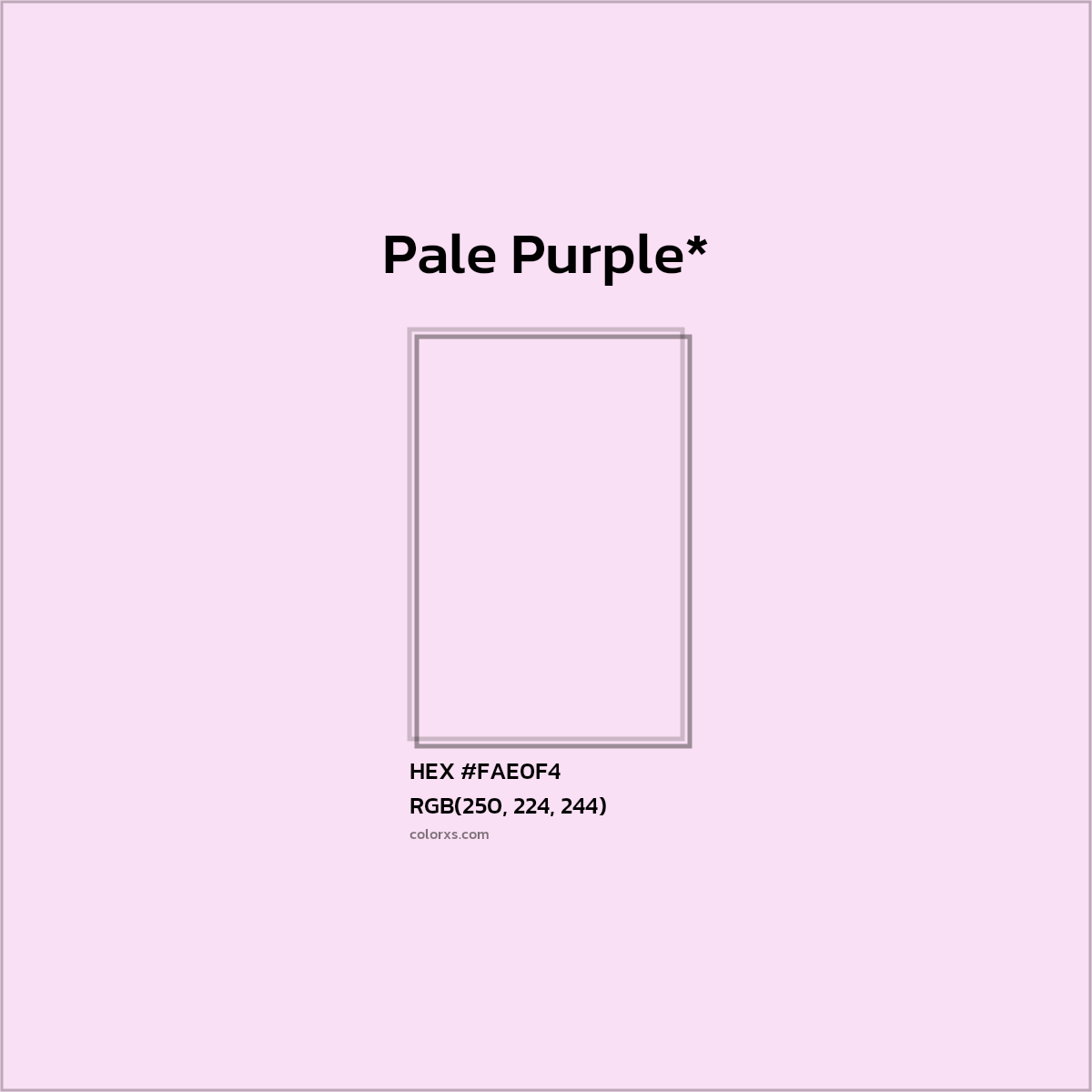 HEX #FAE0F4 Color Name, Color Code, Palettes, Similar Paints, Images