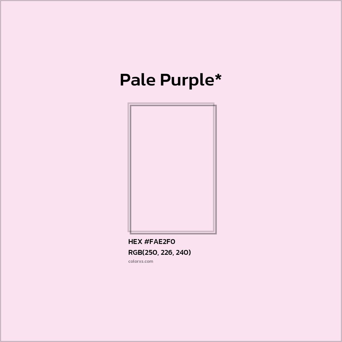 HEX #FAE2F0 Color Name, Color Code, Palettes, Similar Paints, Images