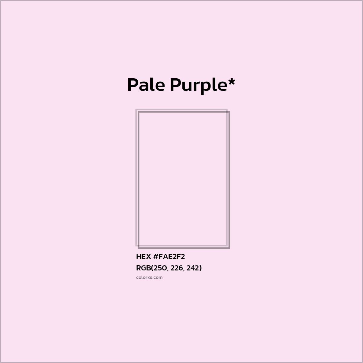 HEX #FAE2F2 Color Name, Color Code, Palettes, Similar Paints, Images