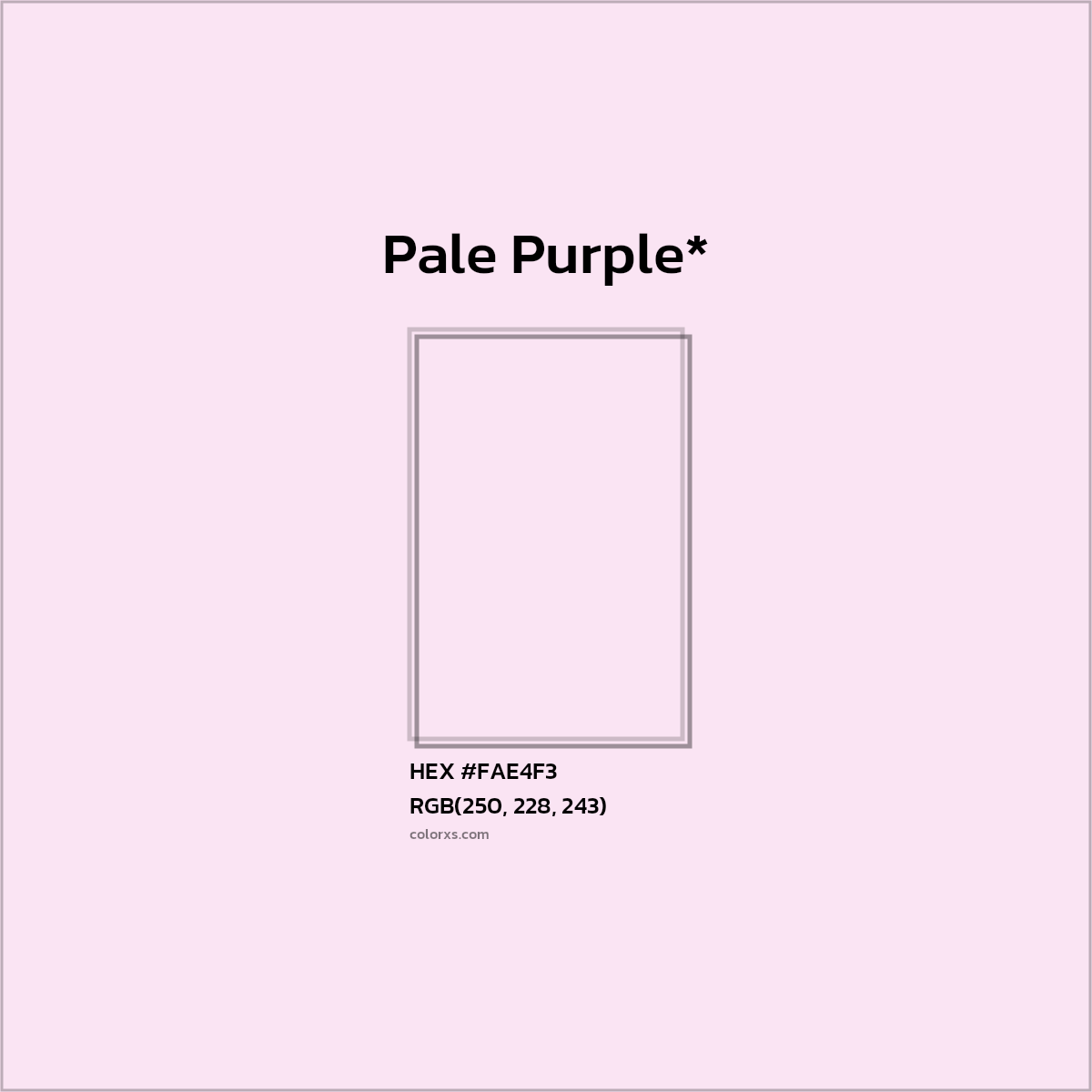 HEX #FAE4F3 Color Name, Color Code, Palettes, Similar Paints, Images