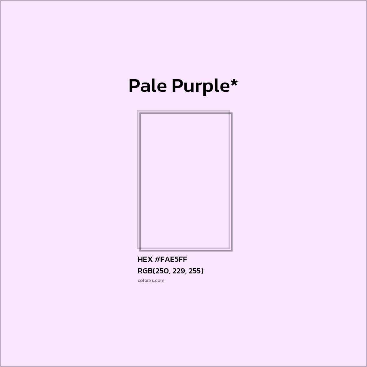 HEX #FAE5FF Color Name, Color Code, Palettes, Similar Paints, Images