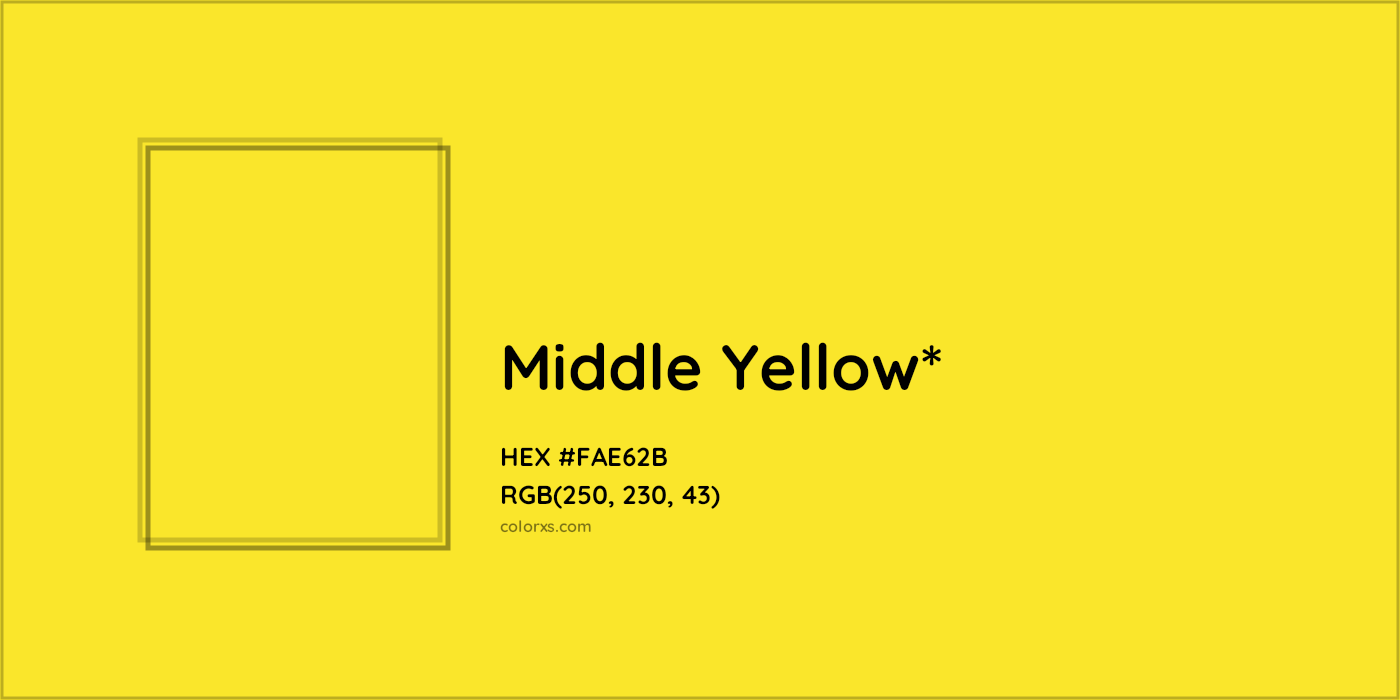 HEX #FAE62B Color Name, Color Code, Palettes, Similar Paints, Images