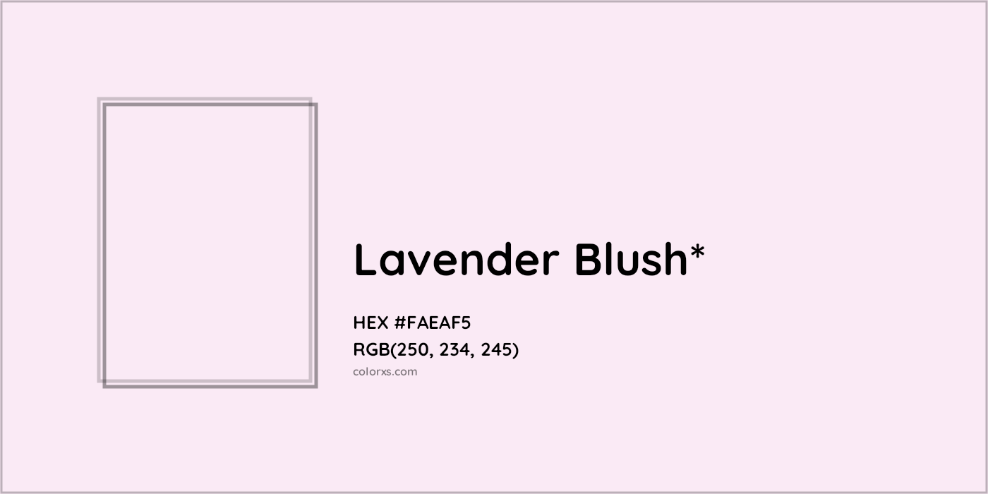 HEX #FAEAF5 Color Name, Color Code, Palettes, Similar Paints, Images