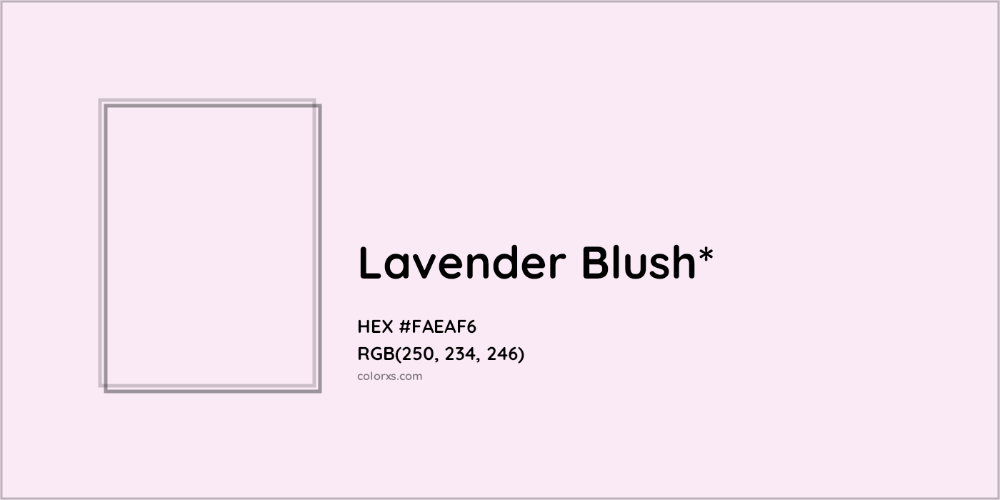HEX #FAEAF6 Color Name, Color Code, Palettes, Similar Paints, Images