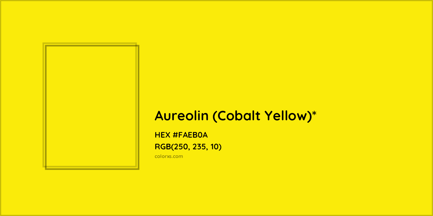 HEX #FAEB0A Color Name, Color Code, Palettes, Similar Paints, Images