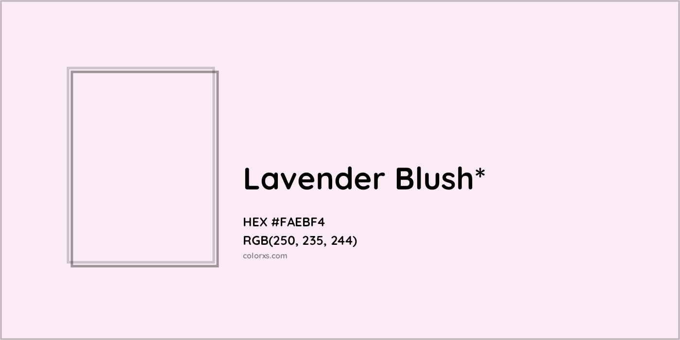 HEX #FAEBF4 Color Name, Color Code, Palettes, Similar Paints, Images