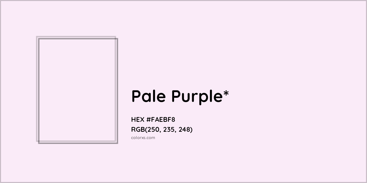 HEX #FAEBF8 Color Name, Color Code, Palettes, Similar Paints, Images