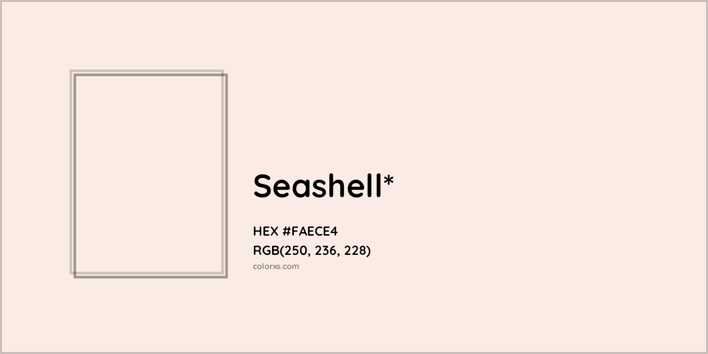 HEX #FAECE4 Color Name, Color Code, Palettes, Similar Paints, Images