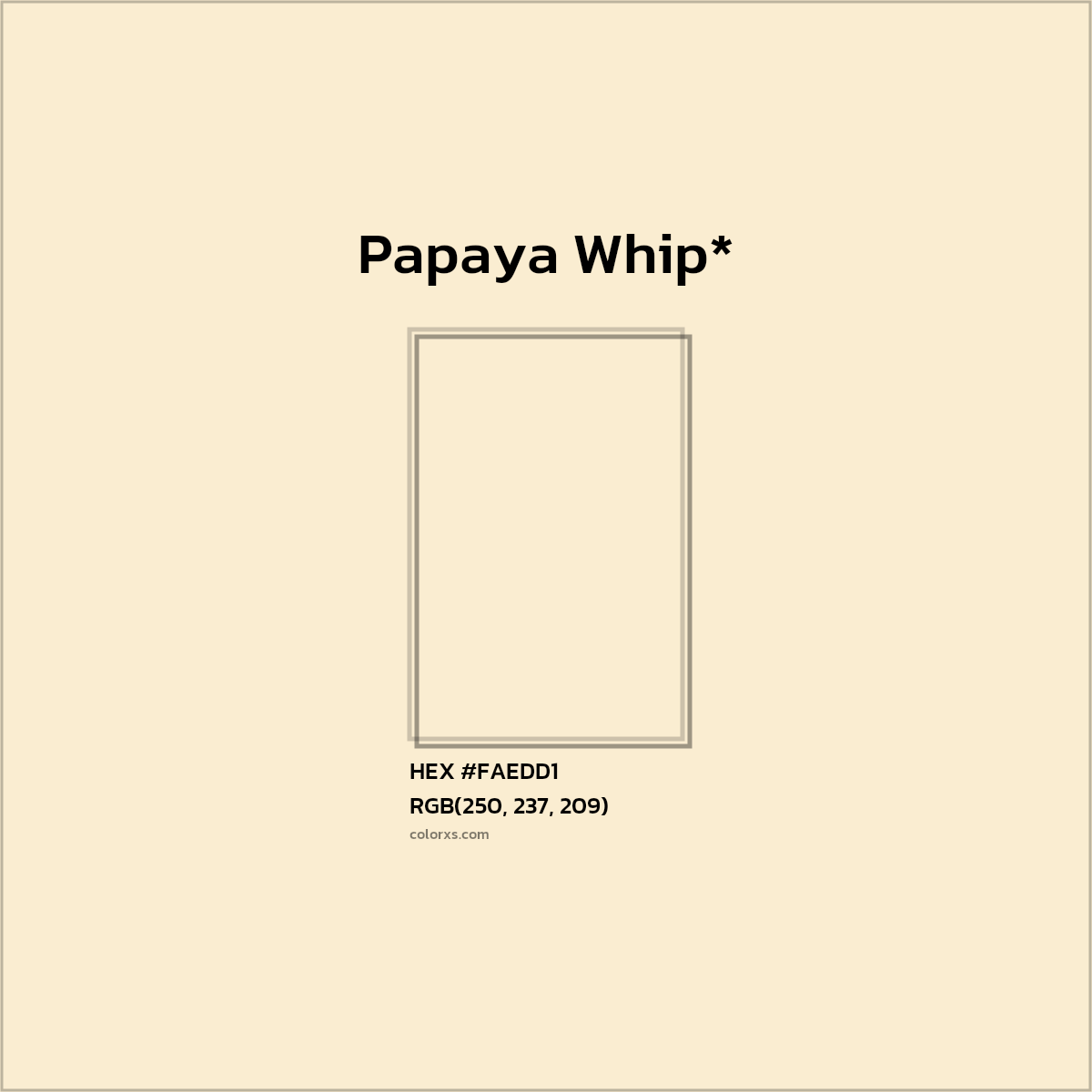 HEX #FAEDD1 Color Name, Color Code, Palettes, Similar Paints, Images