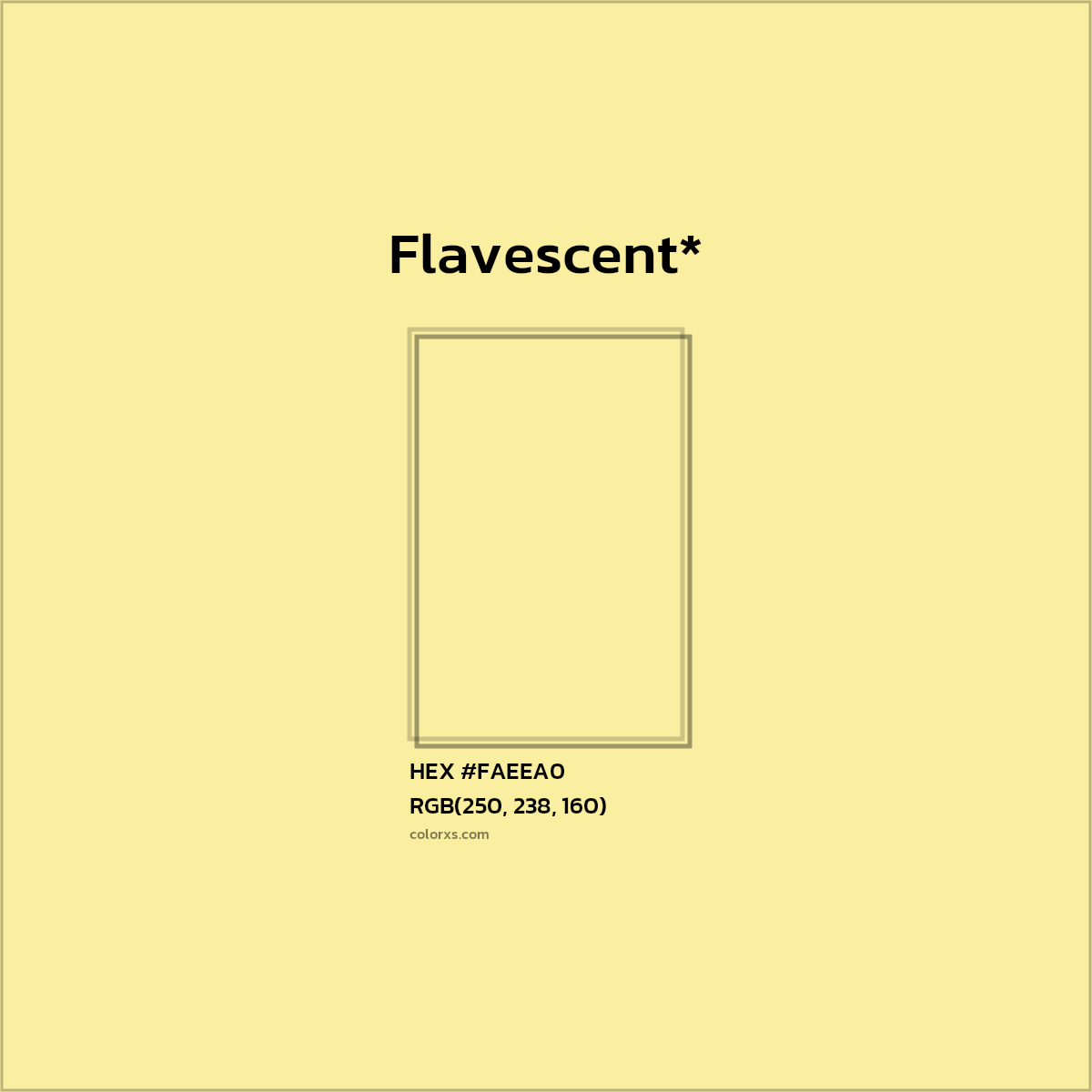 HEX #FAEEA0 Color Name, Color Code, Palettes, Similar Paints, Images