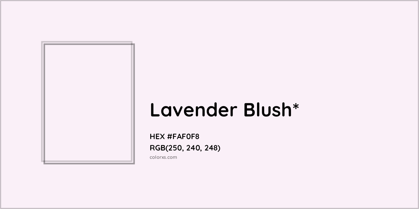 HEX #FAF0F8 Color Name, Color Code, Palettes, Similar Paints, Images