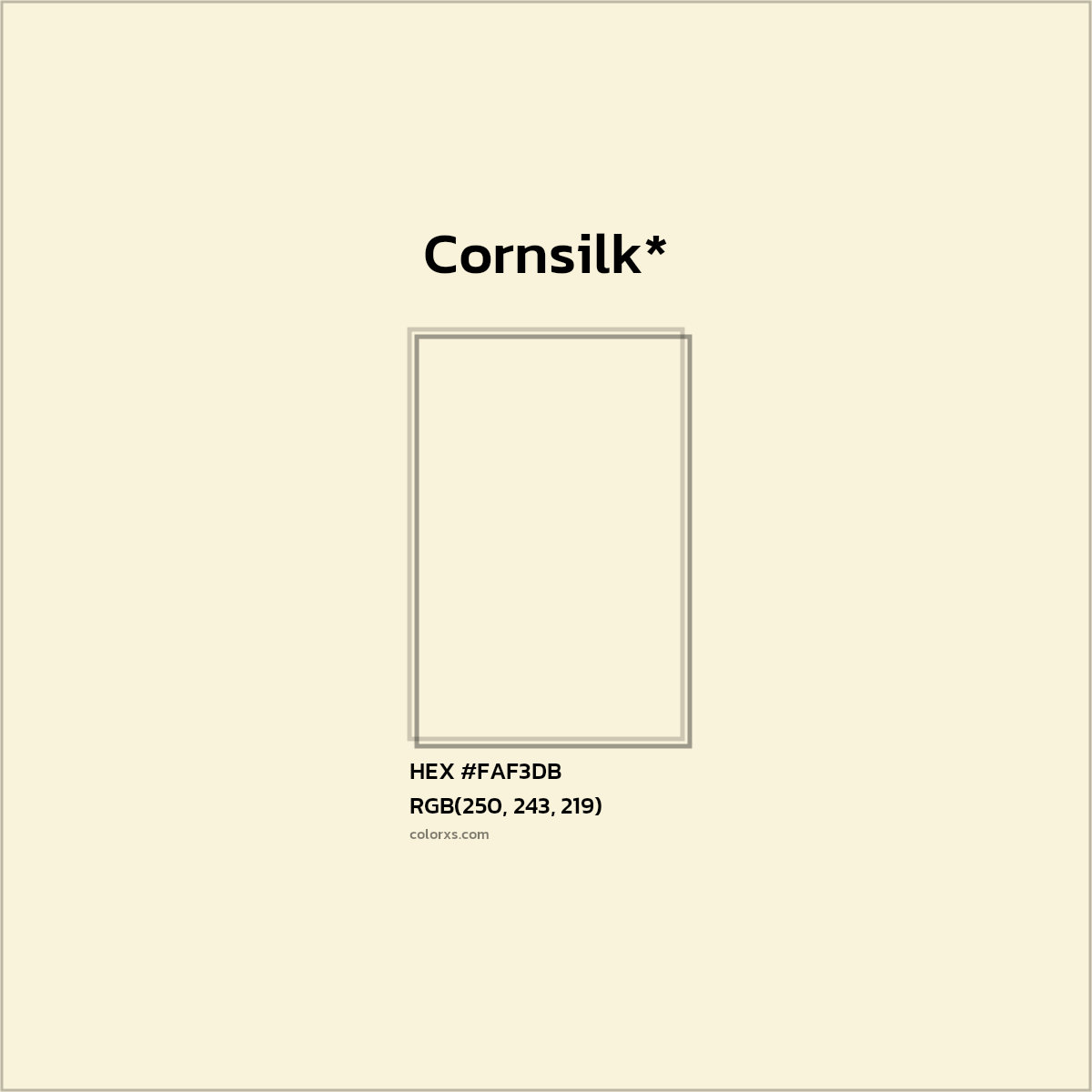 HEX #FAF3DB Color Name, Color Code, Palettes, Similar Paints, Images
