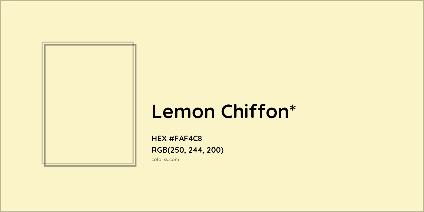 HEX #FAF4C8 Color Name, Color Code, Palettes, Similar Paints, Images