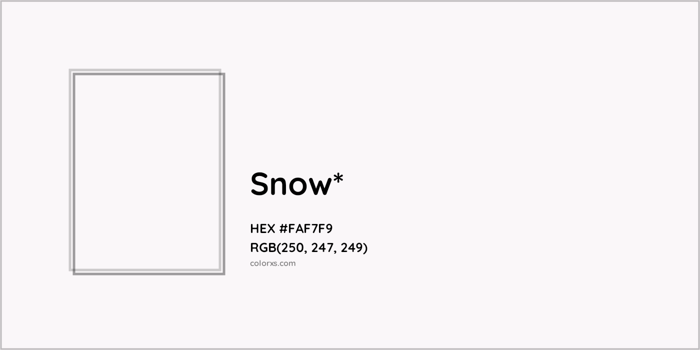HEX #FAF7F9 Color Name, Color Code, Palettes, Similar Paints, Images