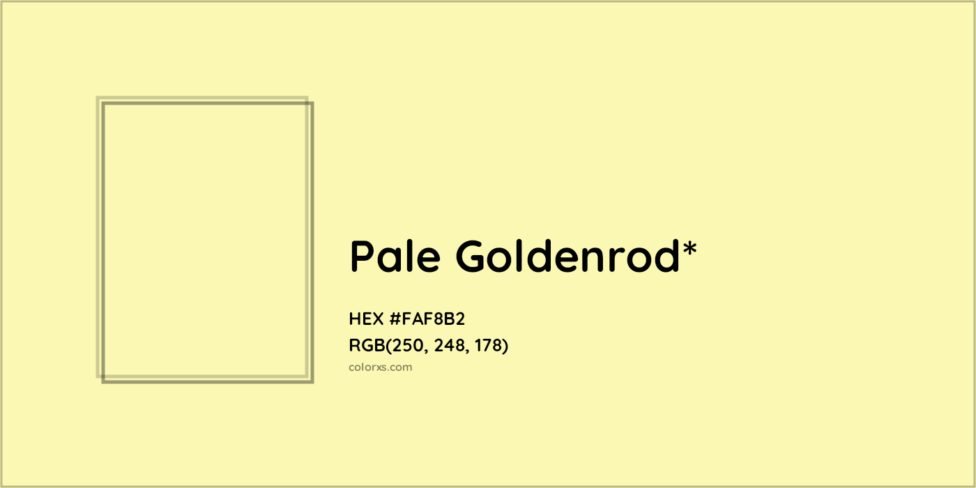 HEX #FAF8B2 Color Name, Color Code, Palettes, Similar Paints, Images