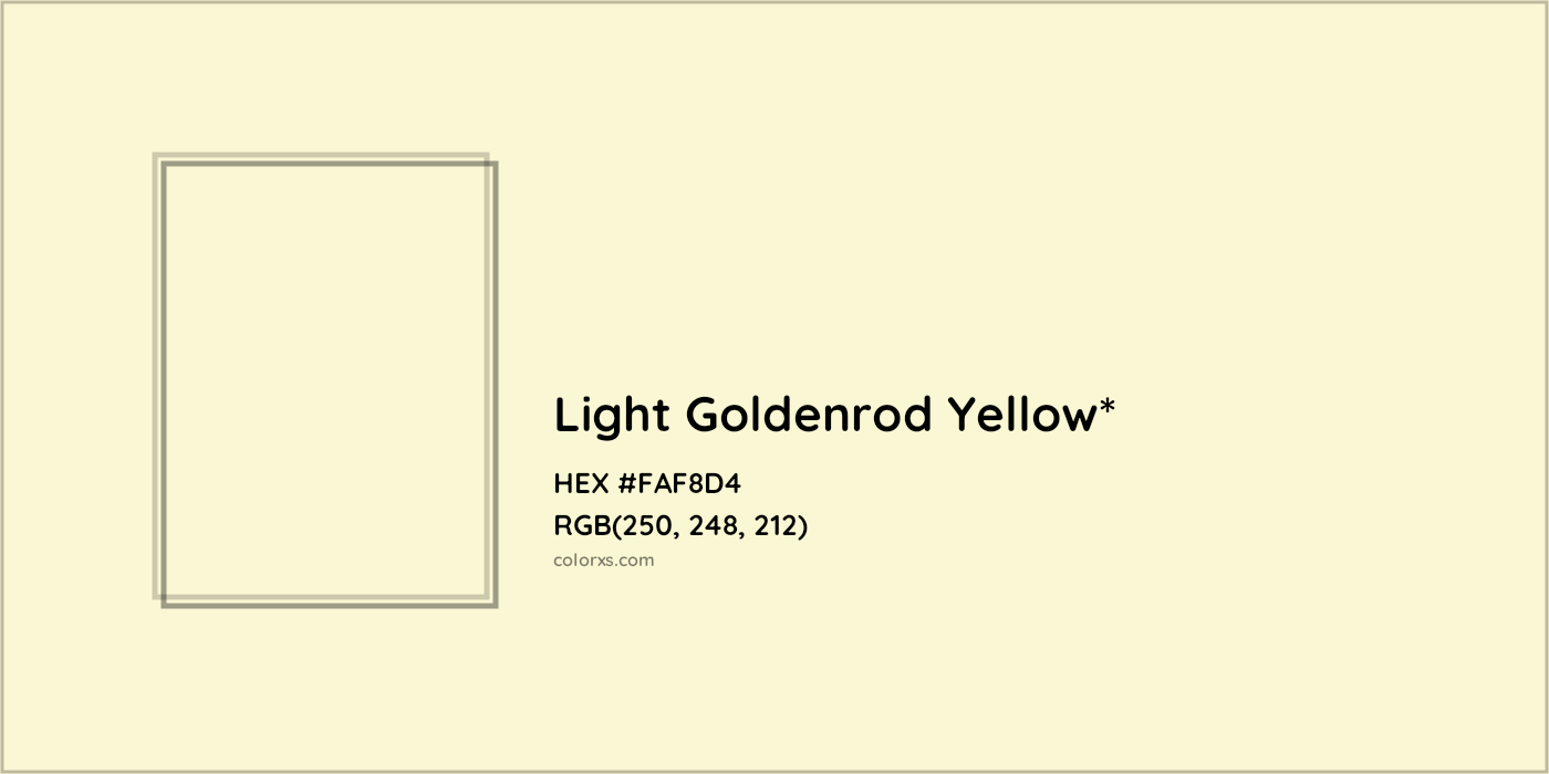 HEX #FAF8D4 Color Name, Color Code, Palettes, Similar Paints, Images