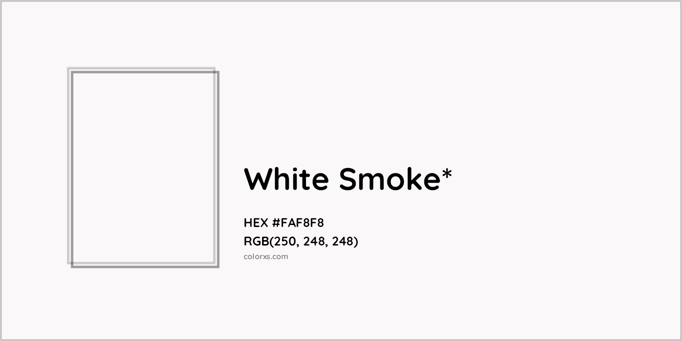 HEX #FAF8F8 Color Name, Color Code, Palettes, Similar Paints, Images