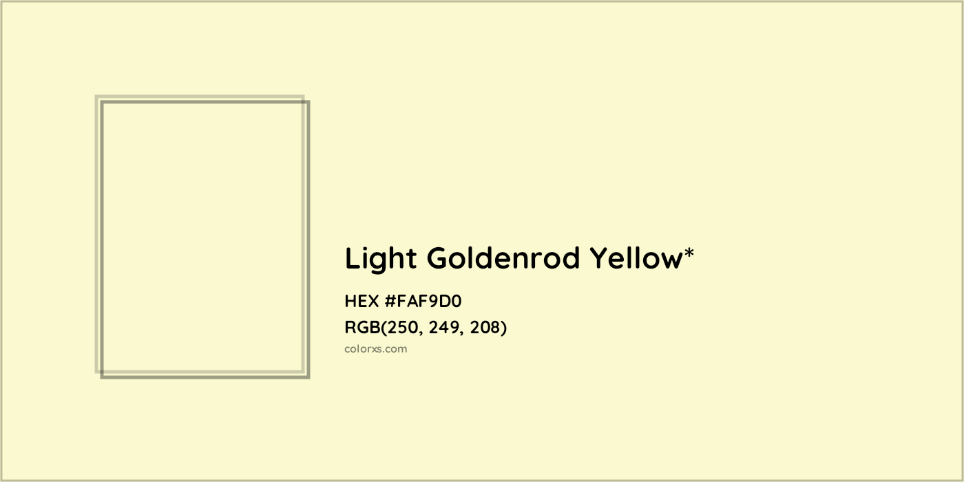 HEX #FAF9D0 Color Name, Color Code, Palettes, Similar Paints, Images
