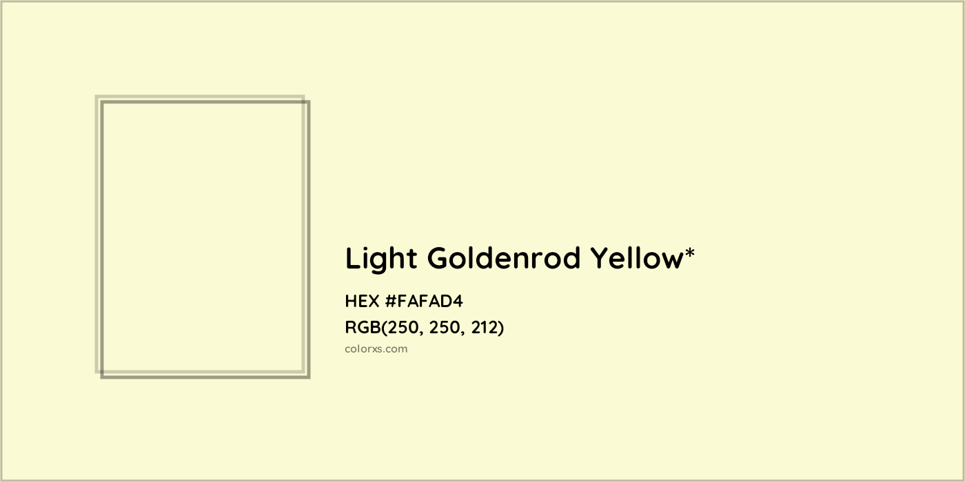 HEX #FAFAD4 Color Name, Color Code, Palettes, Similar Paints, Images