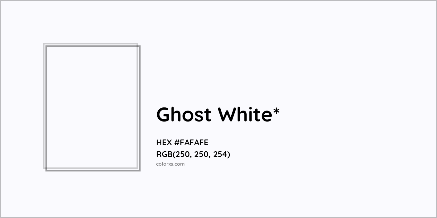 HEX #FAFAFE Color Name, Color Code, Palettes, Similar Paints, Images